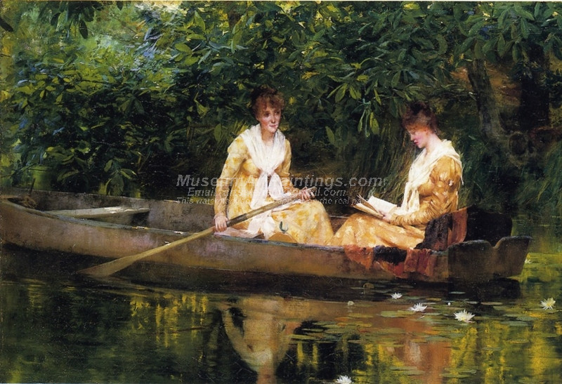 Woman in a Rowboat by Francis Coates Jones