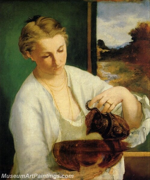 Woman with a Jug Painting