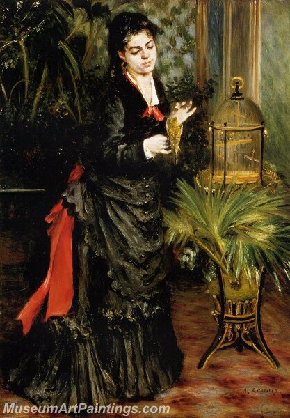 Woman with a Parrot Painting