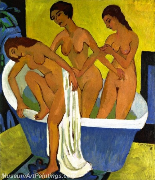 Women Bathing Painting