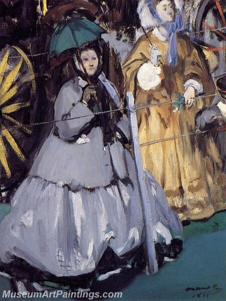 Women at the Races Painting