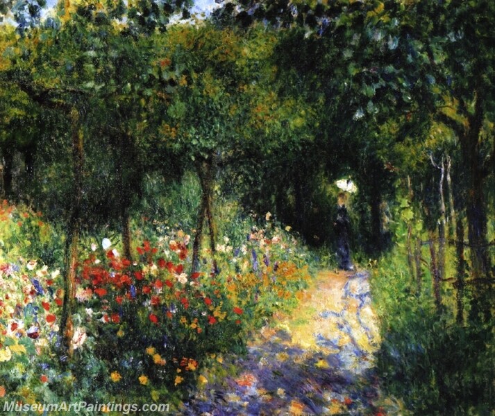 Women in a Garden Painting