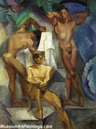 Young Bathers By Georg Pauli