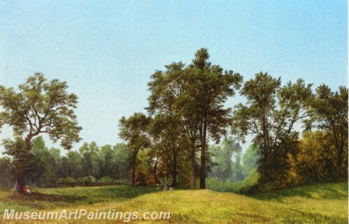 Young Elms Painting