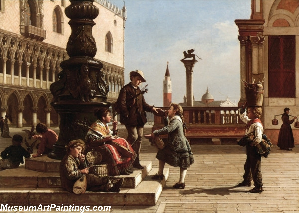 Young Musicians in Piazza San Marco Venice
