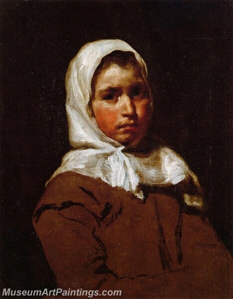 Young Peasant Girl Painting