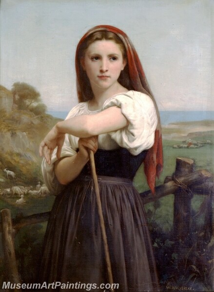 Young Shepherdess Painting