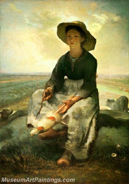 Young Shepherdess Painting