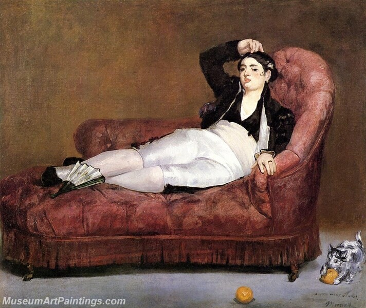 Young Woman Reclining Painting
