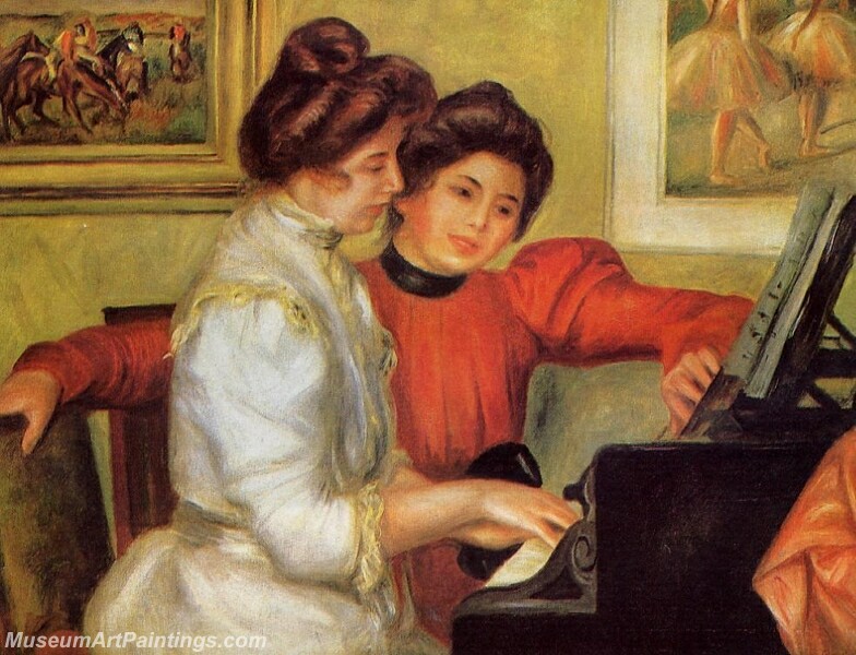 Yvonne and Christine Lerolle at the Piano Painting